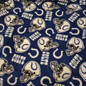 Fleece fitted Crib or toddler bed sheet, New Indianapolis Colts NFL hand crafted